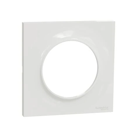 Schneider® Odace Styl, Plaque Blanc 1 Poste 1 Schneider® Odace Styl, Plaque Blanc 1 Poste