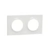 Schneider® Odace Styl, Plaque Blanc 2 Postes Horizontaux Ou Verticaux Entraxe 71mm