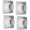 Lot De 4 Prises 2P+T Blanche NEO EVO - FONTINI