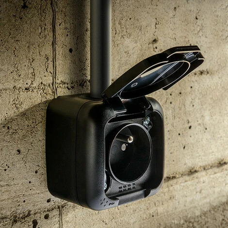 Prise 2P+T étanche Noire - Viko 2 Prise 2P+T étanche Noire - Viko – Image 2