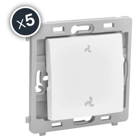 CALY MECANISME COMMANDE VMC BLANC BOITE DE 5 1 CALY MECANISME COMMANDE VMC BLANC BOITE DE 5