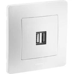 CALY PRISE USB DOUBLE BLANC