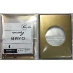 Arnould 671V3102 - Plaque De Finition En Or Brossé - Biseauté Sur Les Côtés