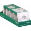 Odace Lot De 5 PC2P+T à Griffes Et Plaque Complet Blanc, Schneider Electric, Ref. SHN0412217