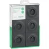 Odace Lot De 5PC2P+T Connex Rap Avec Plaque Brochable Anthracite, Schneider Electric, Ref. SHN0412529