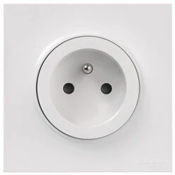 Odace Lot De 5 PC2P+T à Vis Et Plaque Complet Blanc, Schneider Electric, Ref. SHN0412860 -Legrand || Schneider® Soldes Boutique 50906635 3