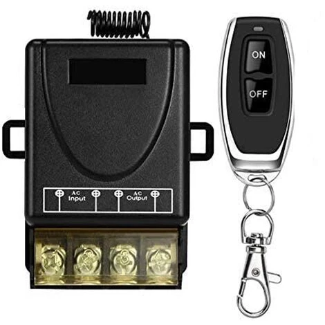 Commutateur à Distance Sans Fil AC 110 V/120 V/240 V/40 A, Commutateur RF Sans Fil Pour Appareils Ménagers, Pompe, Lampes De Plafond Et équipements électriques Avec Interrupteur à Distance De 100m Fon 1 Commutateur à Distance Sans Fil AC 110 V/120 V/240 V/40 A, Commutateur RF Sans Fil Pour Appareils Ménagers, Pompe, Lampes De Plafond Et équipements électriques Avec Interrupteur à Distance De 100m Fon