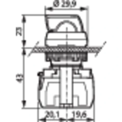 BACO L21KE03B Bouton Sélecteur Collerette Plastique, Chromé Noir 1 X 90 ° 1 Pc(s) 2 BACO L21KE03B Bouton Sélecteur Collerette Plastique, Chromé Noir 1 X 90 ° 1 Pc(s) – Image 2