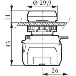 BACO L21AA01Q Bouton Poussoir à Pression Collerette Métal, Chromé Rouge 1 Pc(s) 5 BACO L21AA01Q Bouton Poussoir à Pression Collerette Métal, Chromé Rouge 1 Pc(s) -Legrand || Schneider® Soldes Boutique 5121756 3
