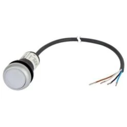 Bouton Poussoir à Pression Plat Eaton C22-DL-W-K10-24-P62 185588 Blanc 1 Pc(s)