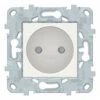 Unica Blanc Prise 2P 16A Bornier à Vis 2 Modules, Schneider Electric Ref. NU503318F