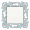 Unica Blanc Bouton Poussoir NO 10A Connex Rap - 2Mod, Schneider Electric Ref. NU520618F