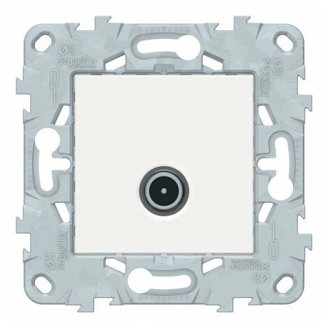 Unica Prise TV Blanc, à Vis, Schneider Electric Ref. NU546218F 1 Unica Prise TV Blanc, à Vis, Schneider Electric Ref. NU546218F