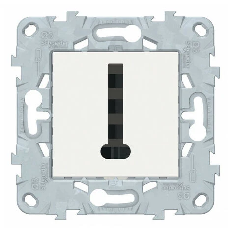 Unica Conjoncteur Téléphone Blanc - 8 Contacts, Schneider Electric Ref. NU549618F 1 Unica Conjoncteur Téléphone Blanc - 8 Contacts, Schneider Electric Ref. NU549618F