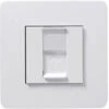 Unica Blanc Prise RJ45 Cat6 + Plaque Studio 1P, Schneider Electric Ref. SHN0512823