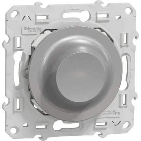 Wiser Odace Variateur Rotatif LED 2 Fils Zigbee Alu, Schneider Electric Ref. S530513W 1 Wiser Odace Variateur Rotatif LED 2 Fils Zigbee Alu, Schneider Electric Ref. S530513W