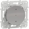 Wiser Odace Interrupteur Volet-roulant 4A Zigbee Alu, Schneider Electric Ref. S530567W
