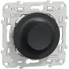 Wiser Odace Variateur Rotatif LED 2 Fils Zigbee Anthracite, Schneider Electric Ref. S540513W