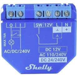 Shelly Plus 1 Shelly Actionneur De Commutation Bluetooth, Wi-Fi