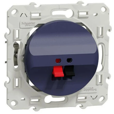 Schneider® Odace Prise Haut Parleur 1 Sortie Cobalt (S550487) 1 Schneider® Odace Prise Haut Parleur 1 Sortie Cobalt (S550487)