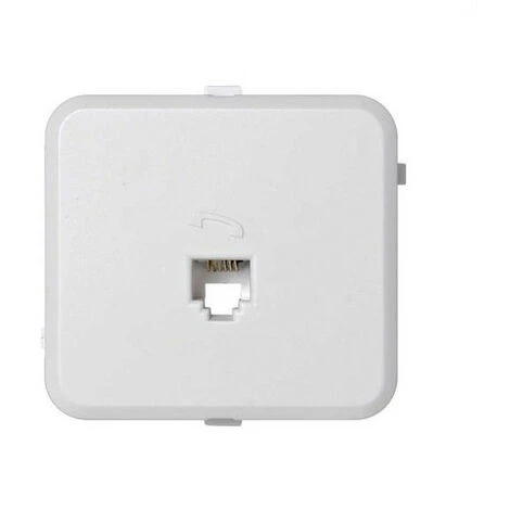 Prise Téléphonique RJ-11 Simon 73 Blanc Neige - SIMON 1 Prise Téléphonique RJ-11 Simon 73 Blanc Neige - SIMON