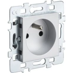 CASUAL MECANISME PRISE DE COURANT 2P+T A VIS ALU