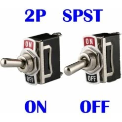 Interrupteur à Bascule 12V-24V-48V-110V/10A, 220V-230V/6A, SPST Métal Interrupteur à Levier, On/Off 2 Positions 2 Broches, Pour Voiture Tableau De Bord Lumière (Pack De 6, Noir) 7 Interrupteur à Bascule 12V-24V-48V-110V/10A, 220V-230V/6A, SPST Métal Interrupteur à Levier, On/Off 2 Positions 2 Broches, Pour Voiture Tableau De Bord Lumière (Pack De 6, Noir) -Legrand || Schneider® Soldes Boutique 55166278 3