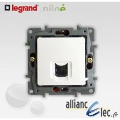 Prise RJ45 Catégorie 6 FTP Legrand Niloe Pur Blanc