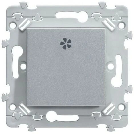 Hager WE049T Poussoir VMC Essensya Titane 1 Hager WE049T Poussoir VMC Essensya Titane