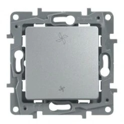 Legrand 096672 Interrupteur De VMC Niloé 2 Positions Argent