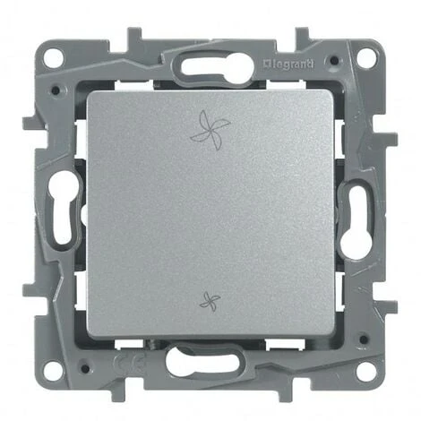 Legrand 096672 Interrupteur De VMC Niloé 2 Positions Argent 1 Legrand 096672 Interrupteur De VMC Niloé 2 Positions Argent