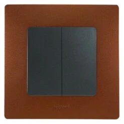 Legrand 096708 Plaque Niloé Cacao Plaque 1 Poste