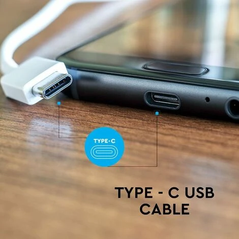 V-TAC Câble Micro USB Type C Couleur Blanche - Série Pearl 2 V-TAC Câble Micro USB Type C Couleur Blanche - Série Pearl – Image 2