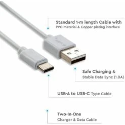 V-TAC Câble Micro USB Type C Couleur Blanche - Série Pearl 8 V-TAC Câble Micro USB Type C Couleur Blanche - Série Pearl -Legrand || Schneider® Soldes Boutique 56848351 4