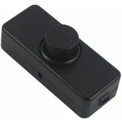 Gradateur De Bord Arrière LED 3-100W (variateur Rotatif), Utilisé Pour LED Dimmable, Lampe à Incandescence, Lampe Halogène, 220-240V, Interrupteur Enfichable CE, Noir