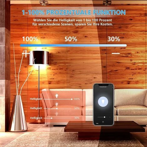 Gradateur, Variateur De Lumière WiFi à Fonction De Pourcentage Avec Fonction De Minuterie, Variateur D'éclairage Encastré à Commande Vocale WLAN 2 Gradateur, Variateur De Lumière WiFi à Fonction De Pourcentage Avec Fonction De Minuterie, Variateur D'éclairage Encastré à Commande Vocale WLAN – Image 2