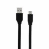 Câble USB-C /USB-A Plat 1 M - Noir
