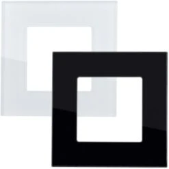 Plaque Crystal 1 Emplacement Modern Noir