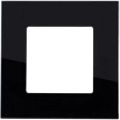 Plaque Crystal 1 Emplacement Modern Noir 9 Plaque Crystal 1 Emplacement Modern Noir -Legrand || Schneider® Soldes Boutique 5980170 5