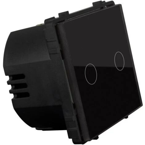 Interrupteur Tactile Double Modern Noir 4 Interrupteur Tactile Double Modern Noir – Image 4