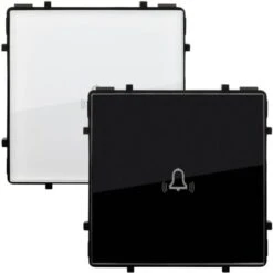 Bouton Poussoir Sonnette Simple Tactile Modern Noir 7 Bouton Poussoir Sonnette Simple Tactile Modern Noir -Legrand || Schneider® Soldes Boutique 5980210 3