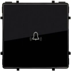 Bouton Poussoir Sonnette Simple Tactile Modern Noir 9 Bouton Poussoir Sonnette Simple Tactile Modern Noir -Legrand || Schneider® Soldes Boutique 5980210 5