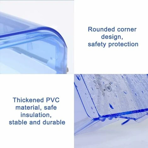 Interrupteur Prise Boîtier étanche, Boîtier étanche Pour Interrupteur Mural 86 Boîtier De Prise étanche, Convient Pour Les Prises De Salle De Bain Accessoire De Salle De Bain Et De Cuisine 95X95X40mm— 2 Interrupteur Prise Boîtier étanche, Boîtier étanche Pour Interrupteur Mural 86 Boîtier De Prise étanche, Convient Pour Les Prises De Salle De Bain Accessoire De Salle De Bain Et De Cuisine 95X95X40mm— – Image 2