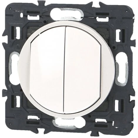 Interrupteur Va-et-vient Double Blanc Legrand Céliane™ 1 Interrupteur Va-et-vient Double Blanc Legrand Céliane™