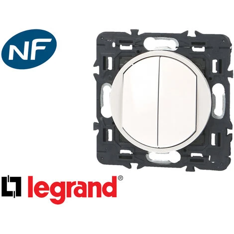 Interrupteur Va-et-vient Double Blanc Legrand Céliane™ 2 Interrupteur Va-et-vient Double Blanc Legrand Céliane™ – Image 2