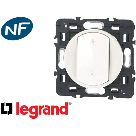 Interrupteur De VMC Blanc Legrand Céliane™ 2 Interrupteur De VMC Blanc Legrand Céliane™ – Image 2