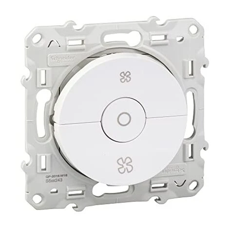 Schneider® SCHNEIDER ODACE INTERRUPTEUR VMC BLANC - S520243 1 Schneider® SCHNEIDER ODACE INTERRUPTEUR VMC BLANC - S520243
