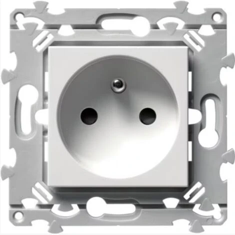 Prise De Courant 2P+T - 250V - 16AX - Blanc - WE100 - Essensya Pure - Hager 2 Prise De Courant 2P+T - 250V - 16AX - Blanc - WE100 - Essensya Pure - Hager – Image 2