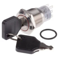 Interrupteur à Clé RS PRO - 3 Positions - Bipolaire à Deux Directions