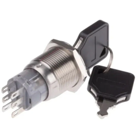 Interrupteur à Clé RS PRO - 3 Positions - Bipolaire à Deux Directions 2 Interrupteur à Clé RS PRO - 3 Positions - Bipolaire à Deux Directions – Image 2